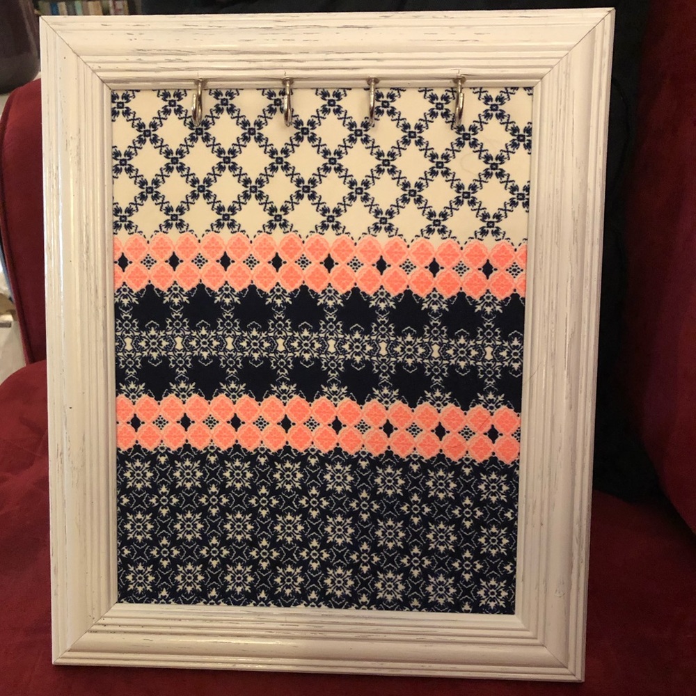 Hand Crafted 8x10 Necklace Holder Vintage Frame